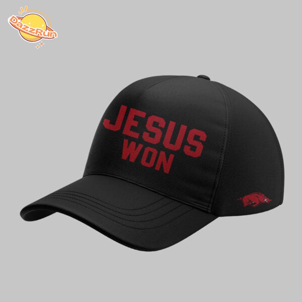 Arkansas x Jesus Won 2025 "I can do" Black Hoodie Arkansas x Jesus Won 2025 "I can do" Black Hoodie