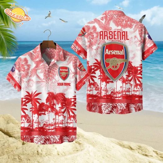 Arsenal Football Club Hawaiian Style Shirt