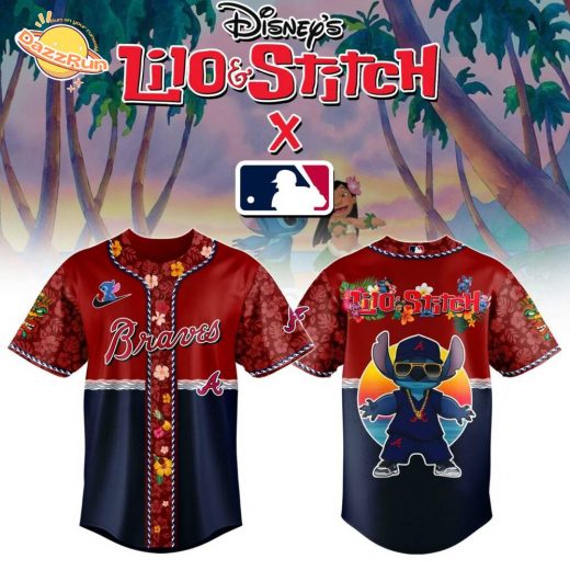 Atlanta Braves MLB x Lilo & Stitch Jersey