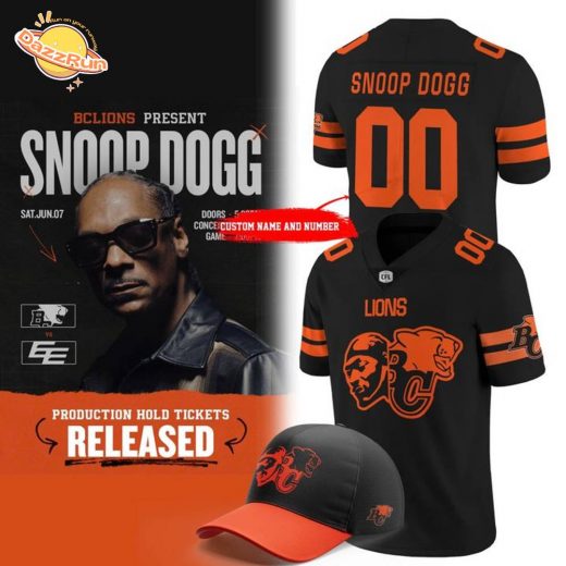 BC LIONS x 2025 Snoop Dogg Concert Football Jersey