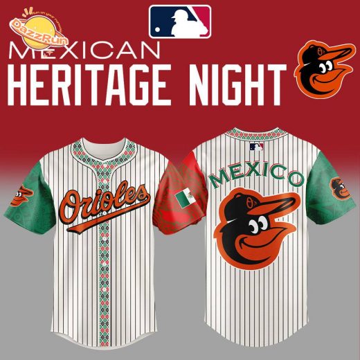 Baltimore Orioles Mexican Heritage Night Striped Combo Jersey