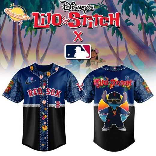Boston Red Sox MLB x Lilo & Stitch Jersey