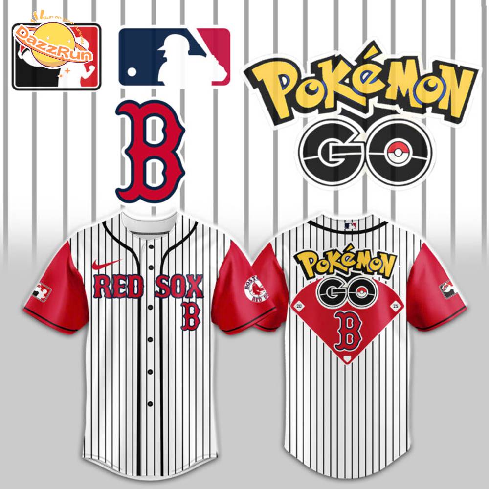 Boston Red Sox x Pokemon Go Night Jersey Boston Red Sox x Pokemon Go Night Jersey