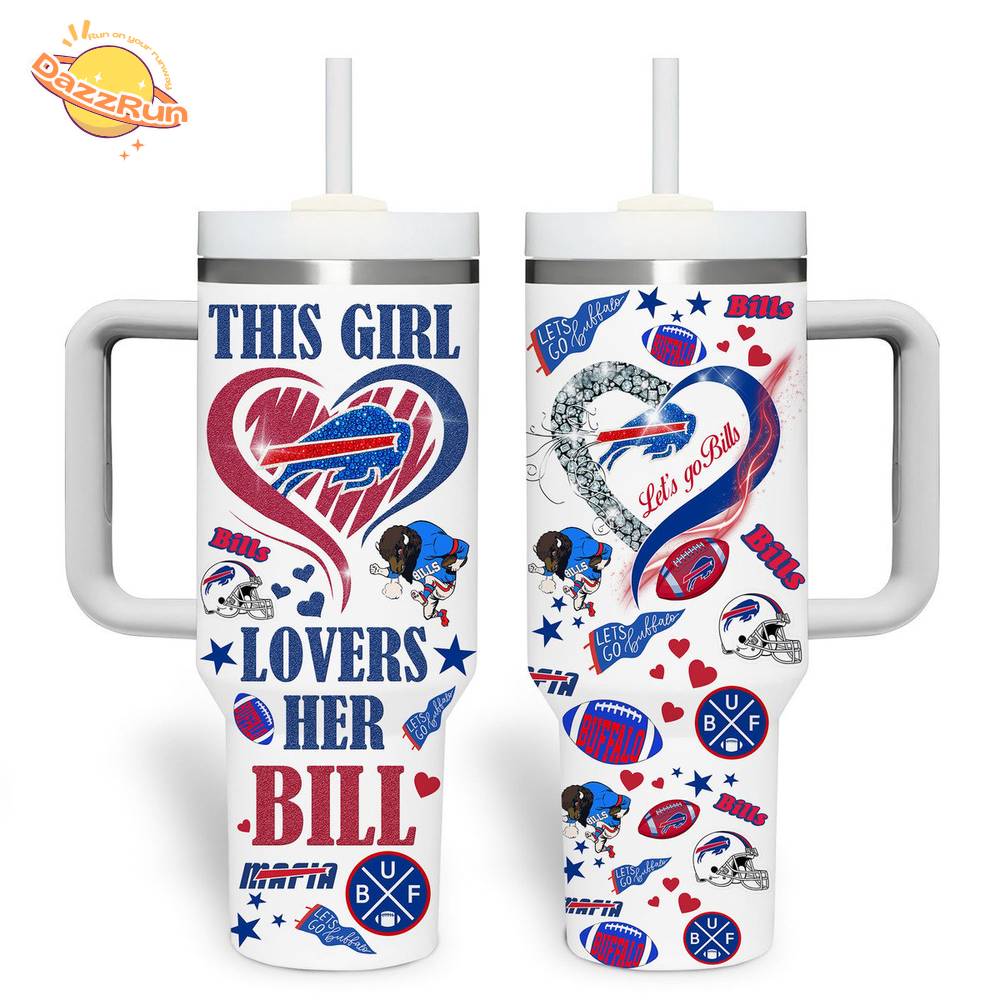 Buffalo Bills | Premium 40oz Tumbler With Handle Buffalo Bills | Premium 40oz Tumbler With Handle