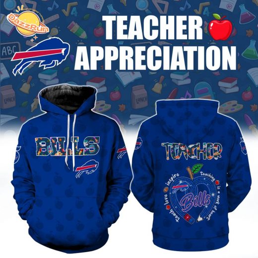 Buffalo Bills TEACHER APPRECIATION-3D Unisex Hoodie