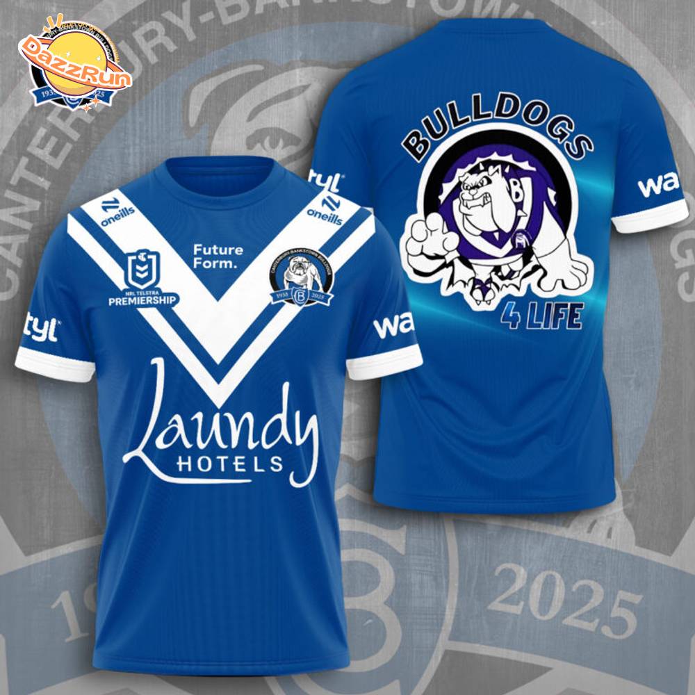 Canterbury-Bankstown Bulldogs 3D Tshirt Canterbury-Bankstown Bulldogs 3D Tshirt