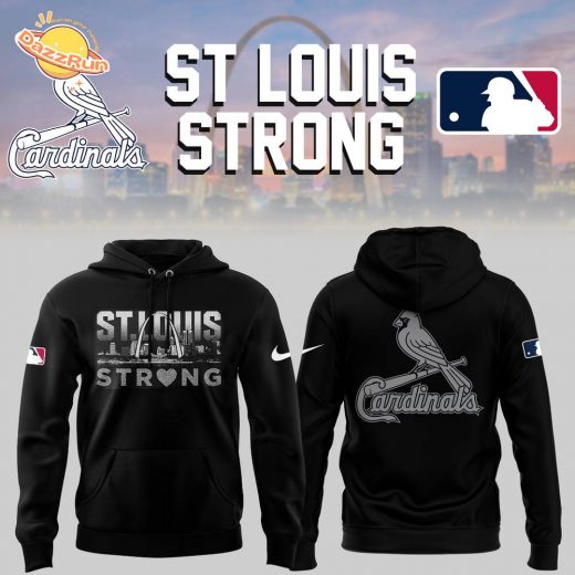 Cardinals x St Louis Strong 2025 Black Hoodie