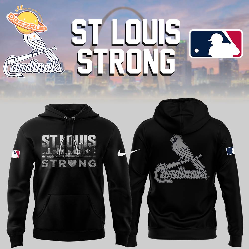 Cardinals x St Louis Strong 2025 Black Hoodie Cardinals x St Louis Strong 2025 Black Hoodie