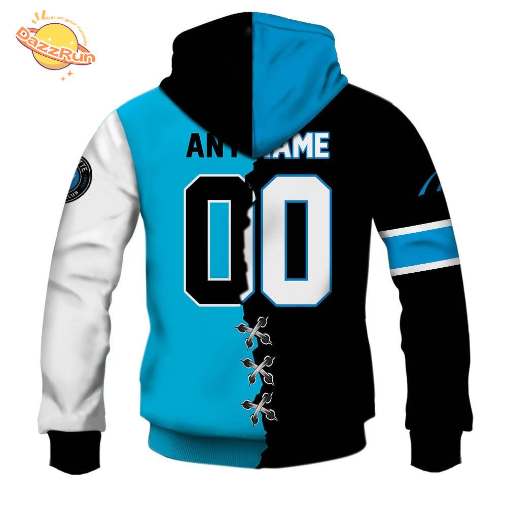 Charlotte FC X Carolina Panthers (MLS x NFL) Special Hoodie Charlotte FC X Carolina Panthers (MLS x NFL) Special Hoodie