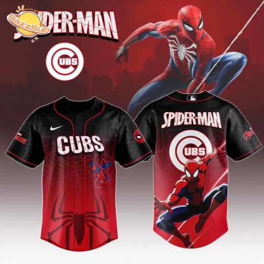 Chicago Cubs x Spider Man Game Night Special Edition Jersey 2025
