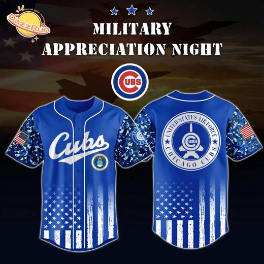 Chicago Cubs x US Air Force Appreciation Night Special Edition-3D Baseball Jersey