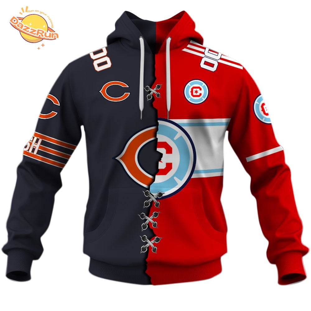 Chicago Fire FC X Chicago Bears (MLS x NFL) Special Hoodie Chicago Fire FC X Chicago Bears (MLS x NFL) Special Hoodie