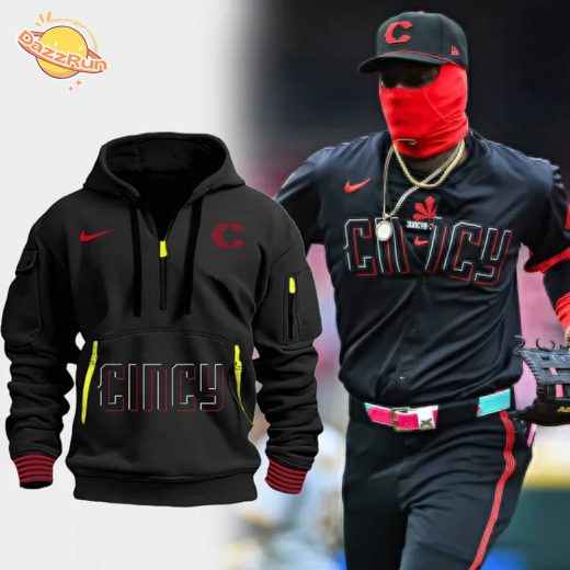 Cincinnati Reds City Connect Quarter Zip Hoodie
