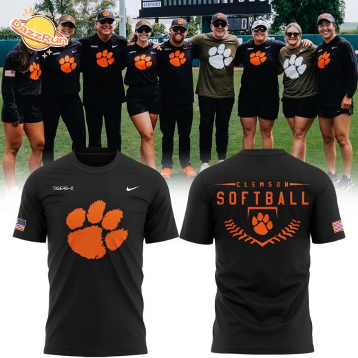 Clemson Softball Military Appreciation Black Tshirt