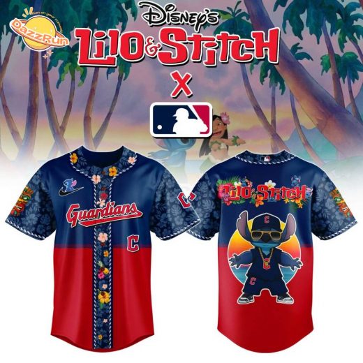 Cleveland Guardians MLB x Lilo & Stitch Jersey