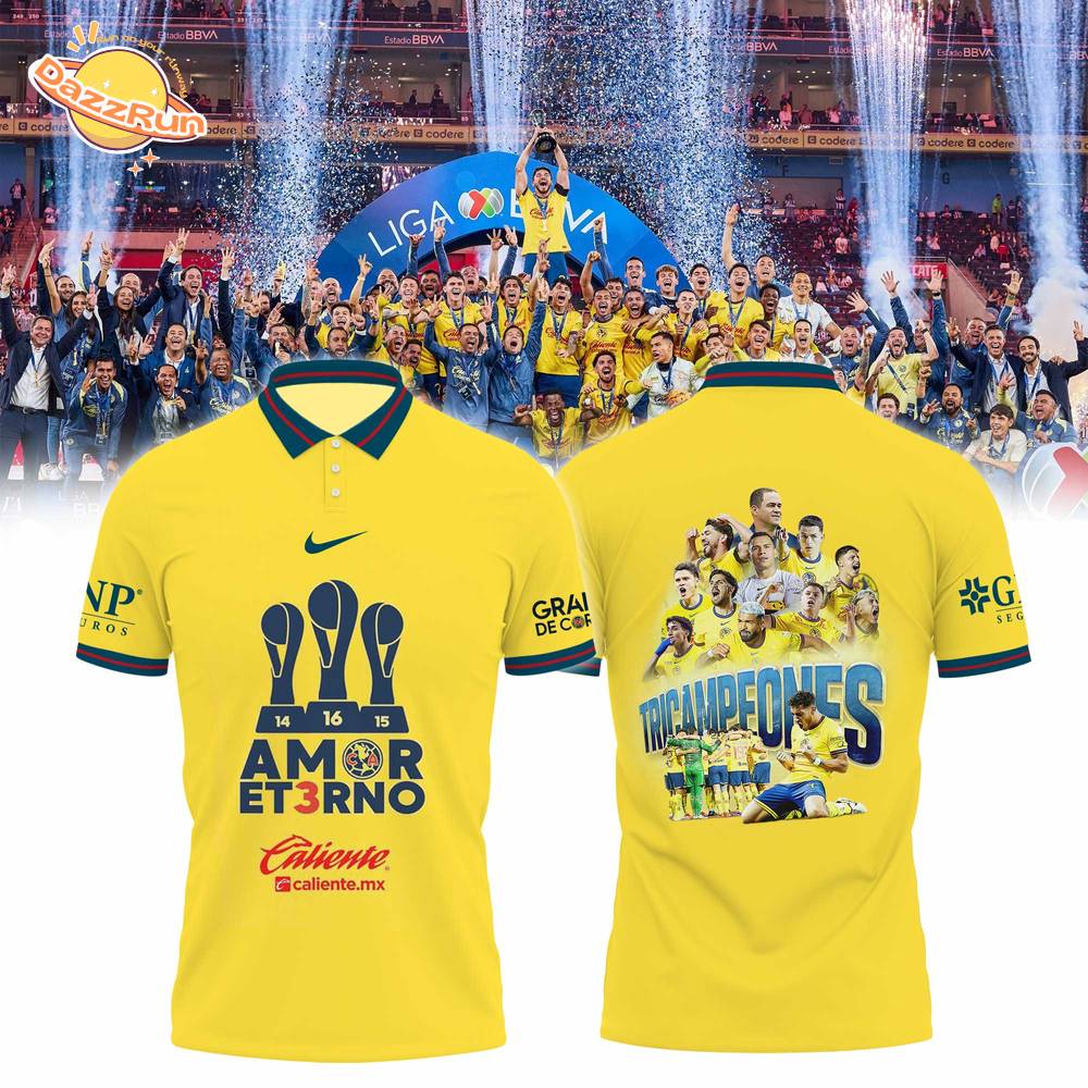 Club America Tri-Champion Limited Polo Shirt Club America Tri-Champion Limited Polo Shirt