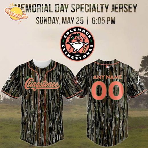 Columbus Clingstones MEMORIAL DAY SPECIALTY JERSEY