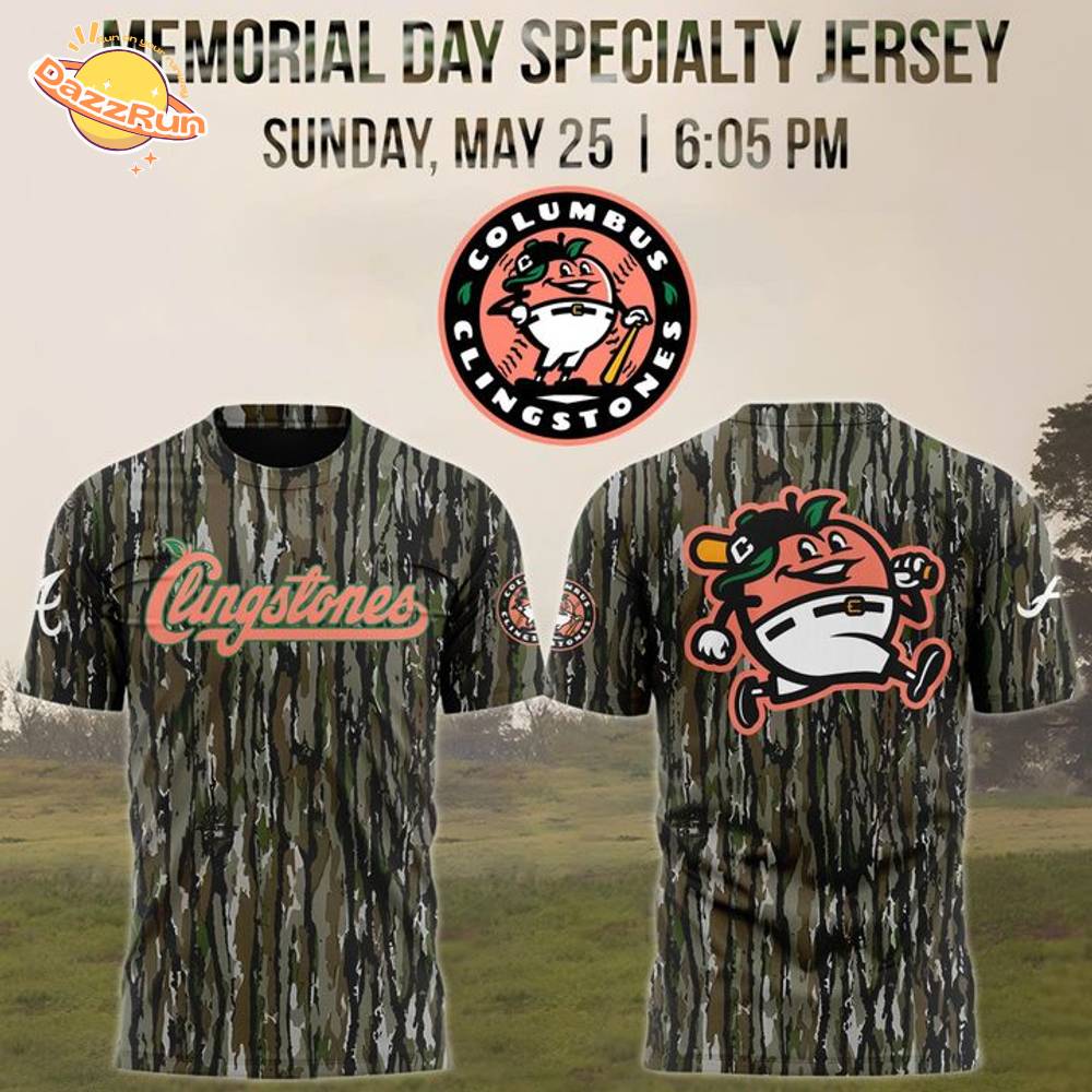Columbus Clingstones MEMORIAL DAY SPECIALTY T-Shirt Columbus Clingstones MEMORIAL DAY SPECIALTY T-Shirt