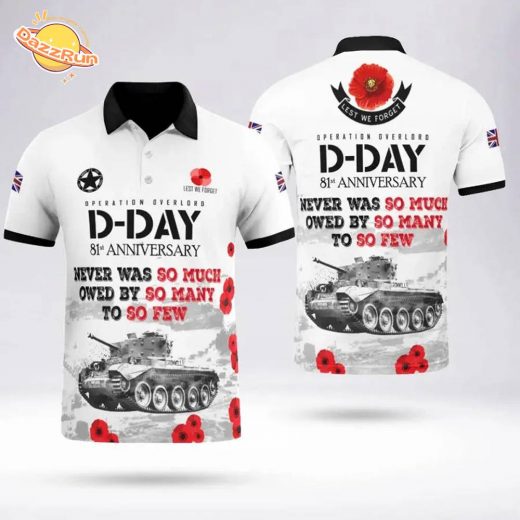 D-DAY 81ST ANNIVERSARY polo shirt