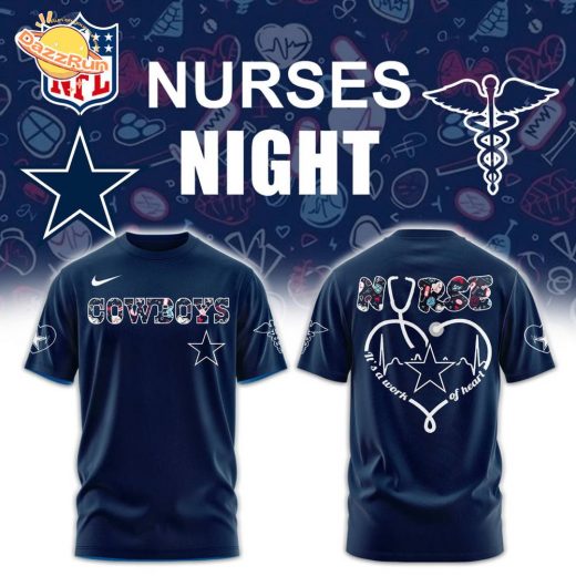 Dallas Cowboys NURSES NIGHT Combo Navy Tshirt