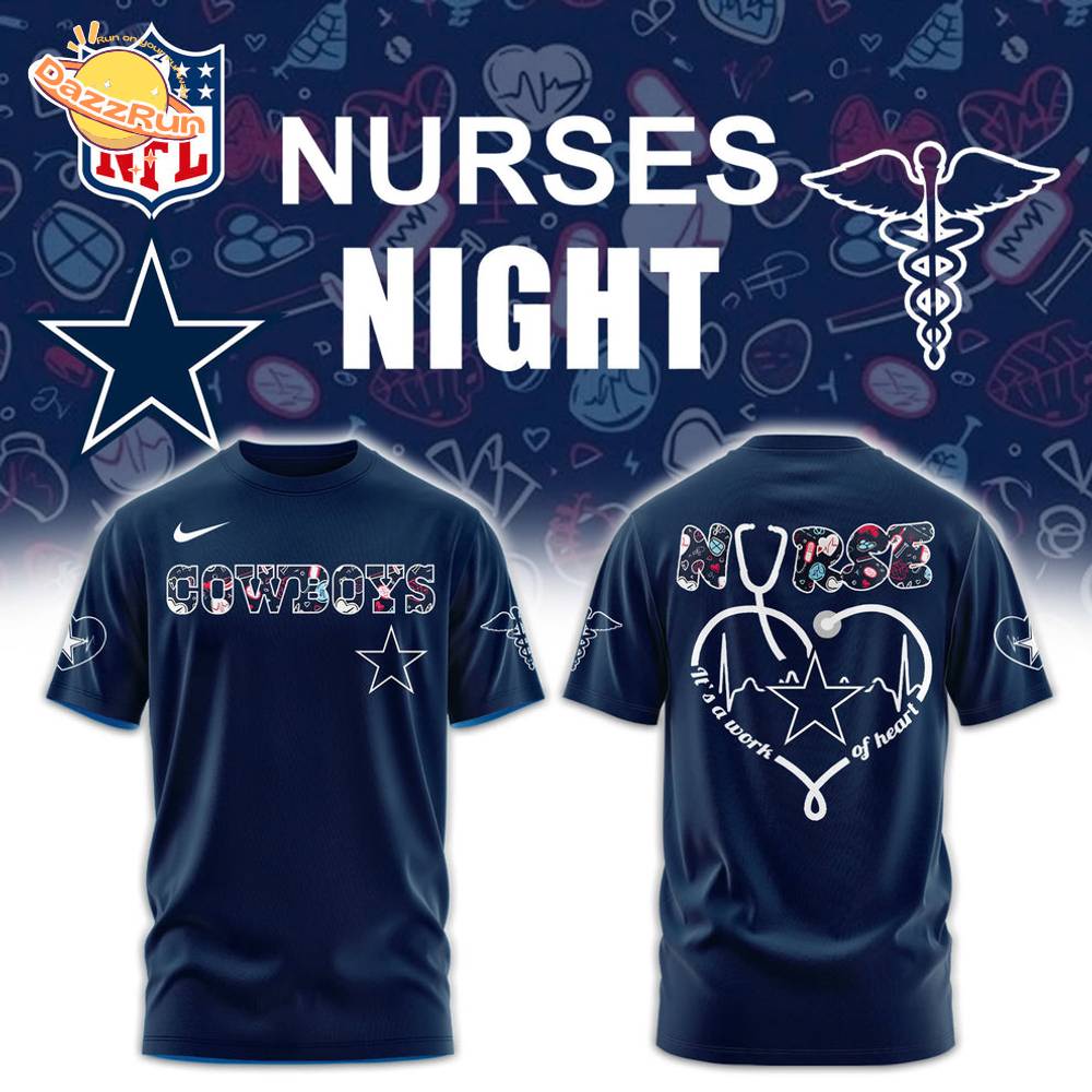 Dallas Cowboys NURSES NIGHT Combo Navy Tshirt Dallas Cowboys NURSES NIGHT Combo Navy Tshirt