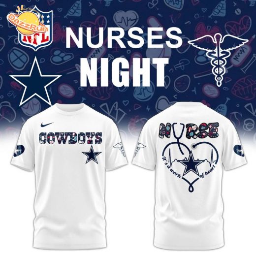 Dallas Cowboys NURSES NIGHT Combo White Tshirt