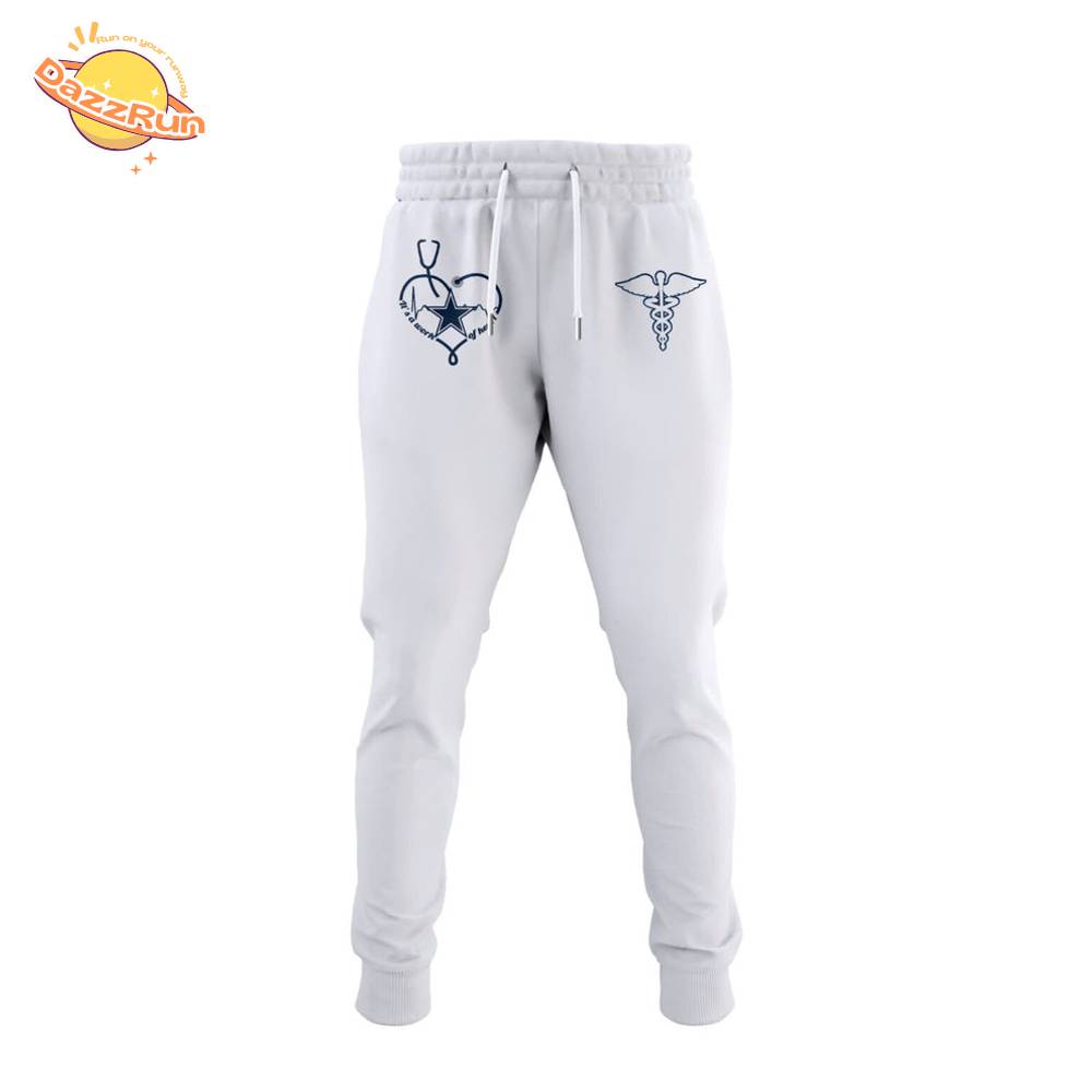 Dallas Cowboys NURSES NIGHT Combo White Tshirt Dallas Cowboys NURSES NIGHT Combo White Tshirt