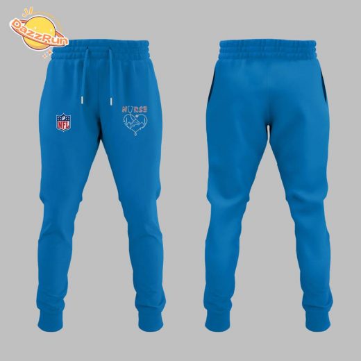 Detroit Lions Nurses Appreciation Blue Hoodie
