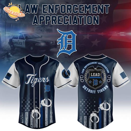 Detroit Tigers x Law Enforcement Jersey-3D Baseball Jersey