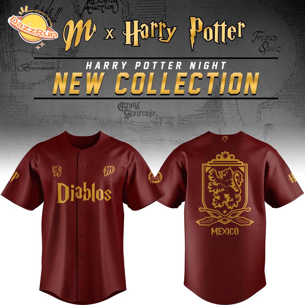 Diablos Rojos del México x Harry Potter Night Special Edition Jersey 2025 Diablos Rojos del México x Harry Potter Night Special Edition Jersey 2025