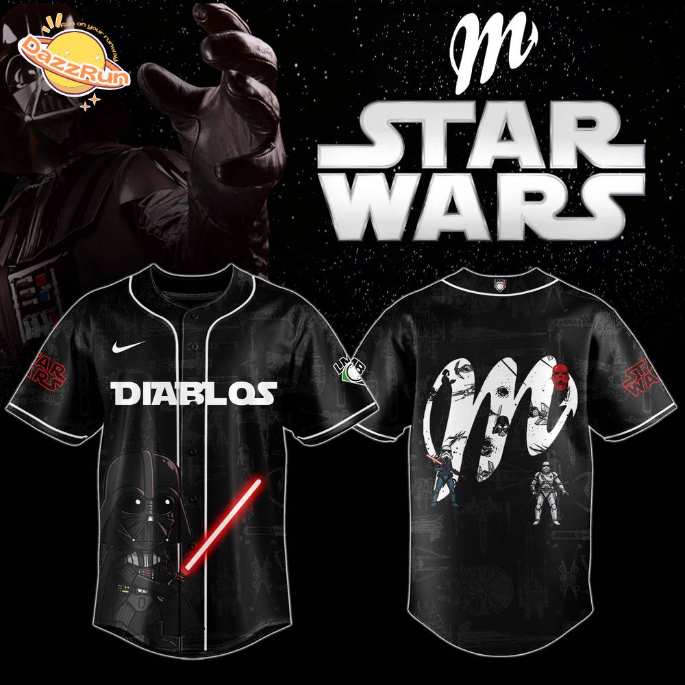 Diablos Rojos del México x STAR WAR Night Special Edition Custom Jersey 2025 Diablos Rojos del México x STAR WAR Night Special Edition Custom Jersey 2025