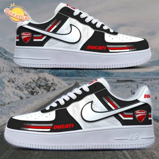 Ducati Air Force Sneakers Black And White Version