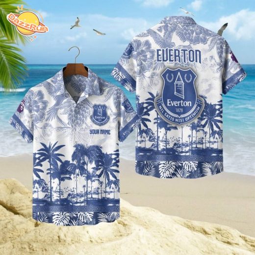 Everton Football Hawaiian Style Shirt