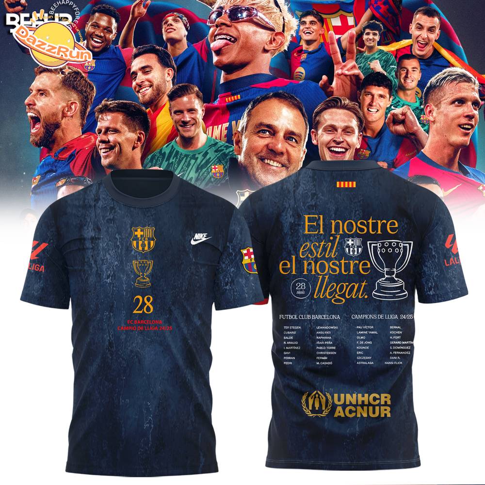F.C Barcelona La Liga 2025 Champions Shirt F.C Barcelona La Liga 2025 Champions Shirt