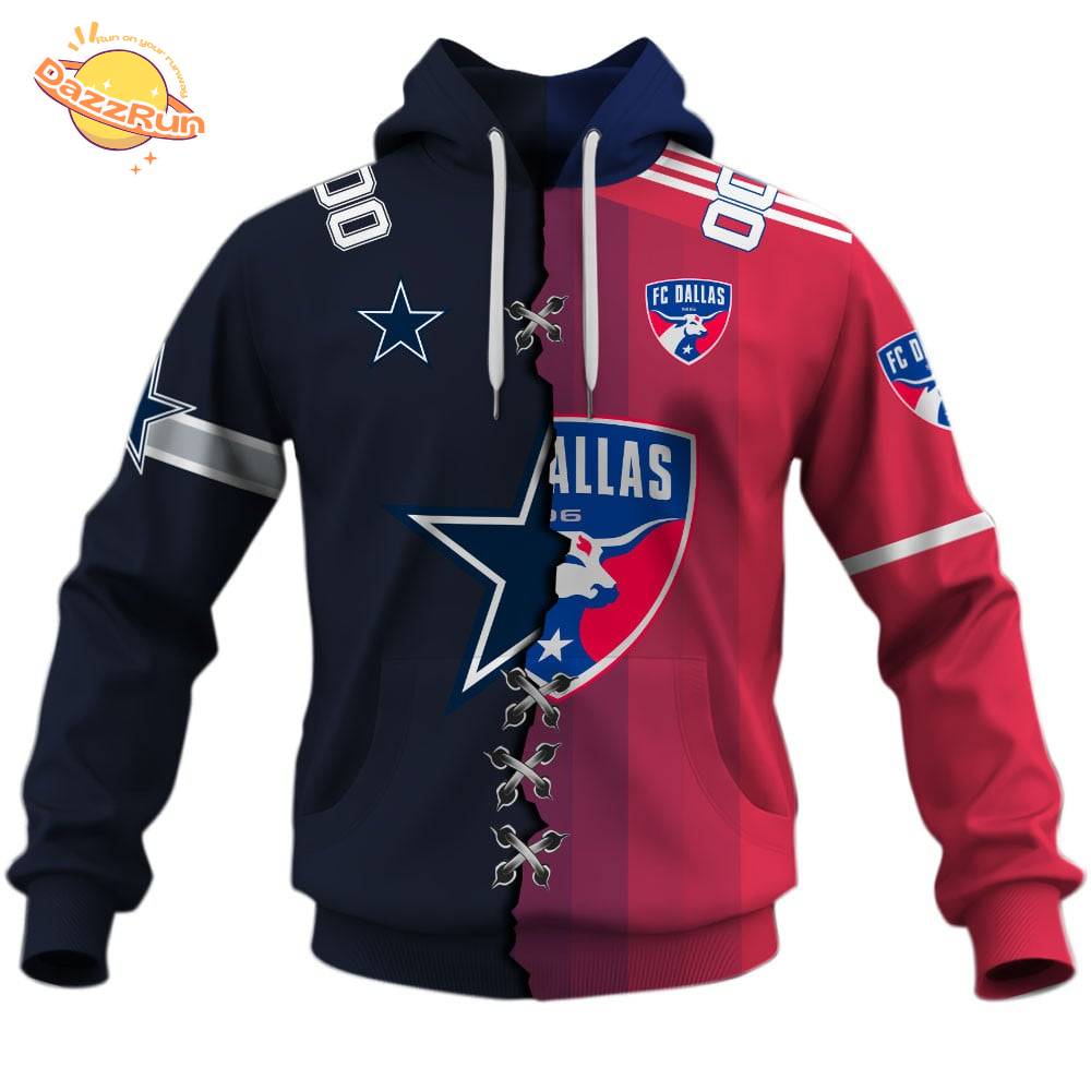 FC Dallas X Dallas Cowboys (MLS x NFL) Special Hoodie FC Dallas X Dallas Cowboys (MLS x NFL) Special Hoodie
