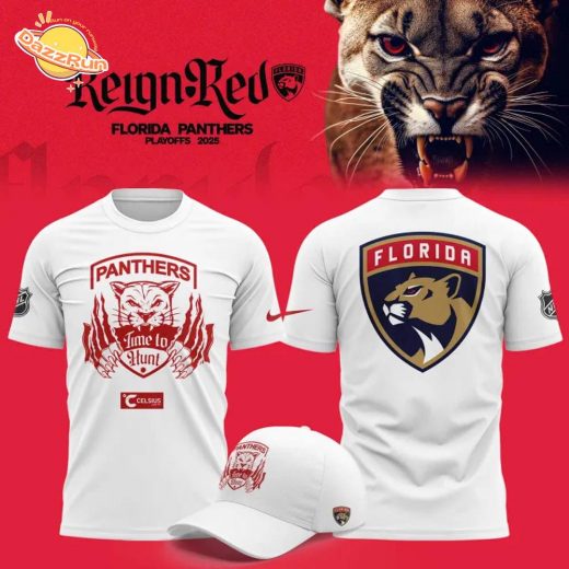 Florida Panthers “Time to Hunt in Sunrise” T-Shirt