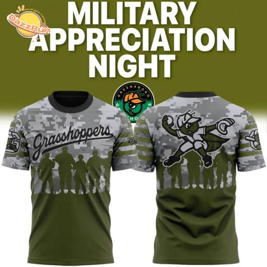 Greensboro Grasshoppers x Military Day TShirt 2025