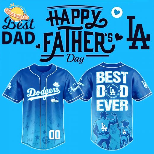 Happy Father’s Day x Los Angeles Dodgers-3D Baseball Jersey