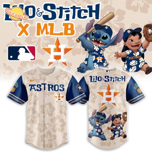Housotn Astro x Lilo & Stitch 2025 Baseball Jersey Combo