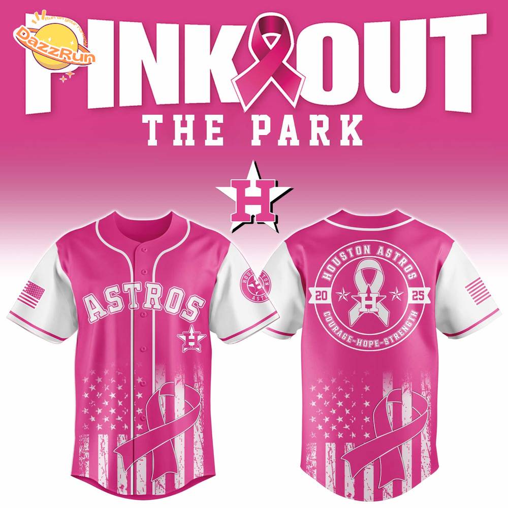 Houston Astros X Pink Out The Park-3D Baseball Jersey Houston Astros X Pink Out The Park-3D Baseball Jersey