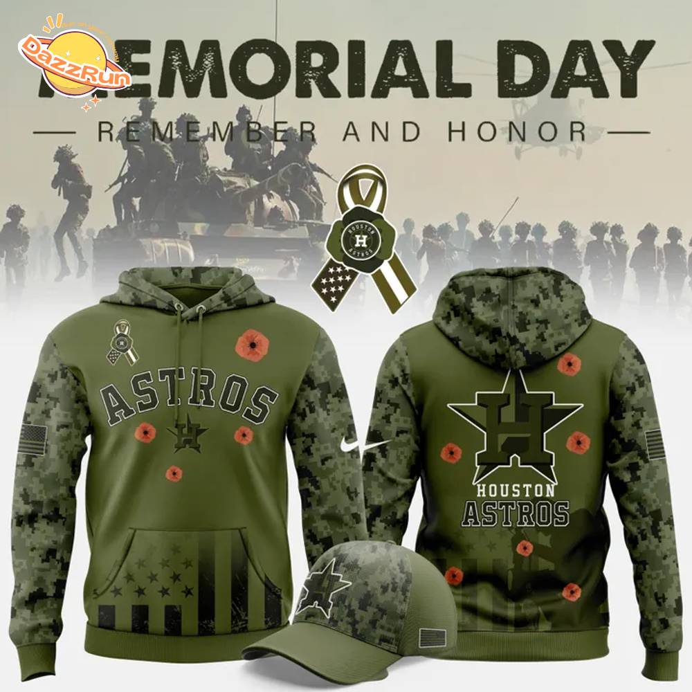 Houston Astros x Memorial Day 2025 Hoodie Houston Astros x Memorial Day 2025 Hoodie