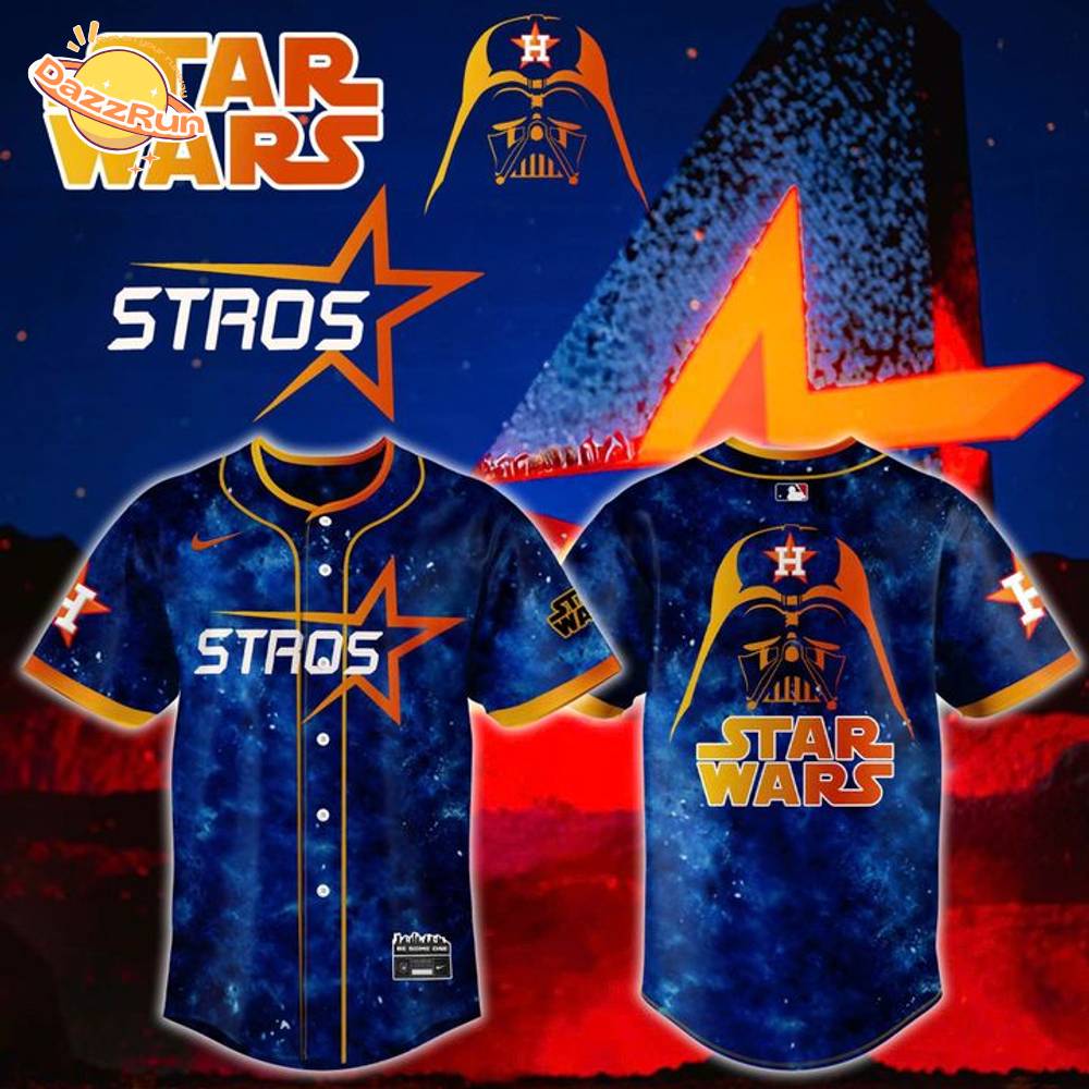 Houston Astros x Star Wars Blue Baseball Jersey New Version 2025 Houston Astros x Star Wars Blue Baseball Jersey New Version 2025