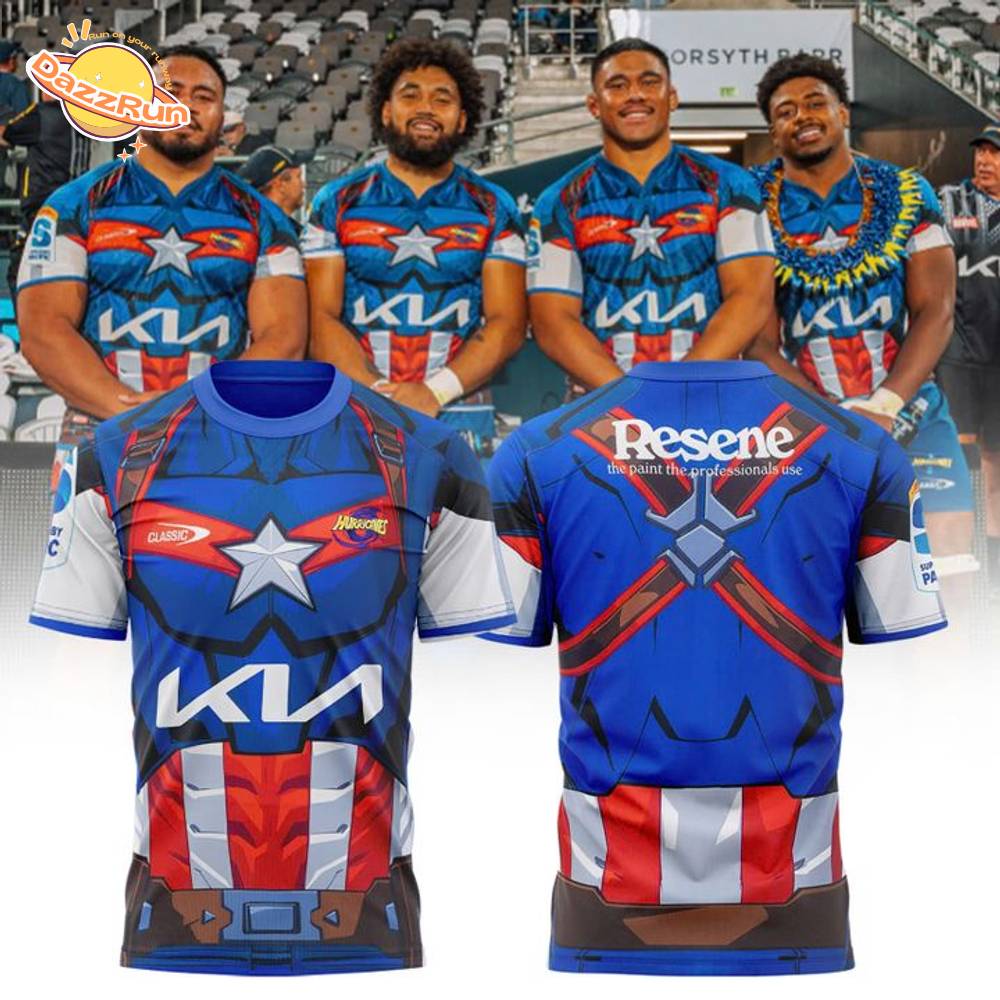 Hurricanes x Captain America T shirt 2025 Hurricanes x Captain America T shirt 2025