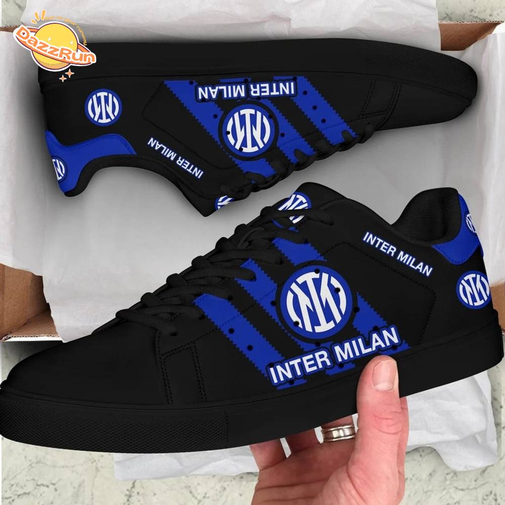 Inter Milan Champions League 2025 Stan Smith Black Version Inter Milan Champions League 2025 Stan Smith Black Version