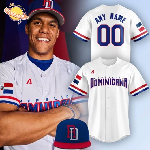 Juan Soto Team Dominican Republic in the 2026 World Baseball Classic Jersey