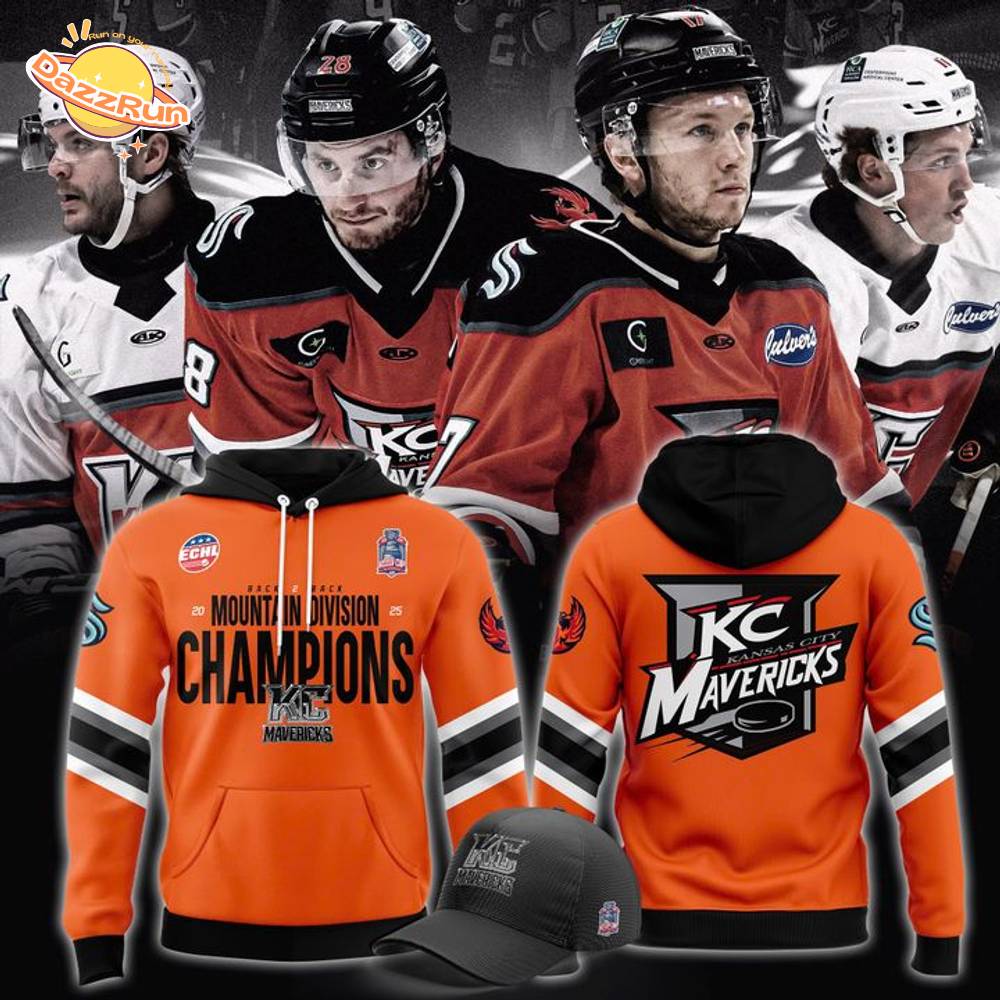 KC Mavericks 2025 Mountain Division Champions Orange Hoodie KC Mavericks 2025 Mountain Division Champions Orange Hoodie