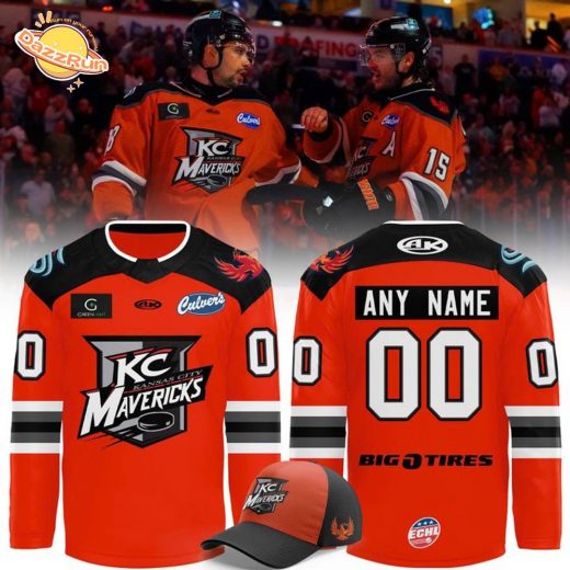 Kansas City Mavericks Replica Orange A 2025 New Hockey Jersey
