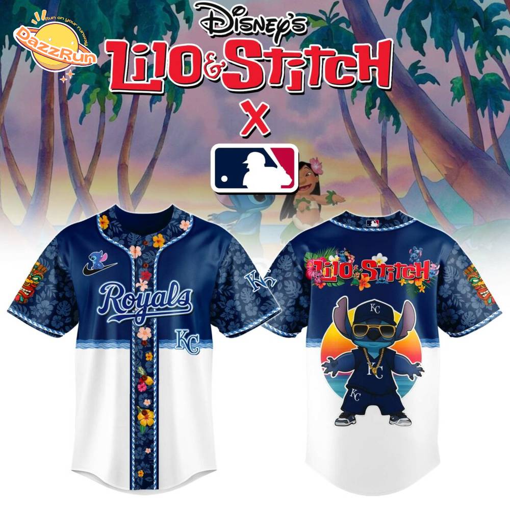 Kansas City Royals MLB x Lilo & Stitch Jersey Kansas City Royals MLB x Lilo & Stitch Jersey