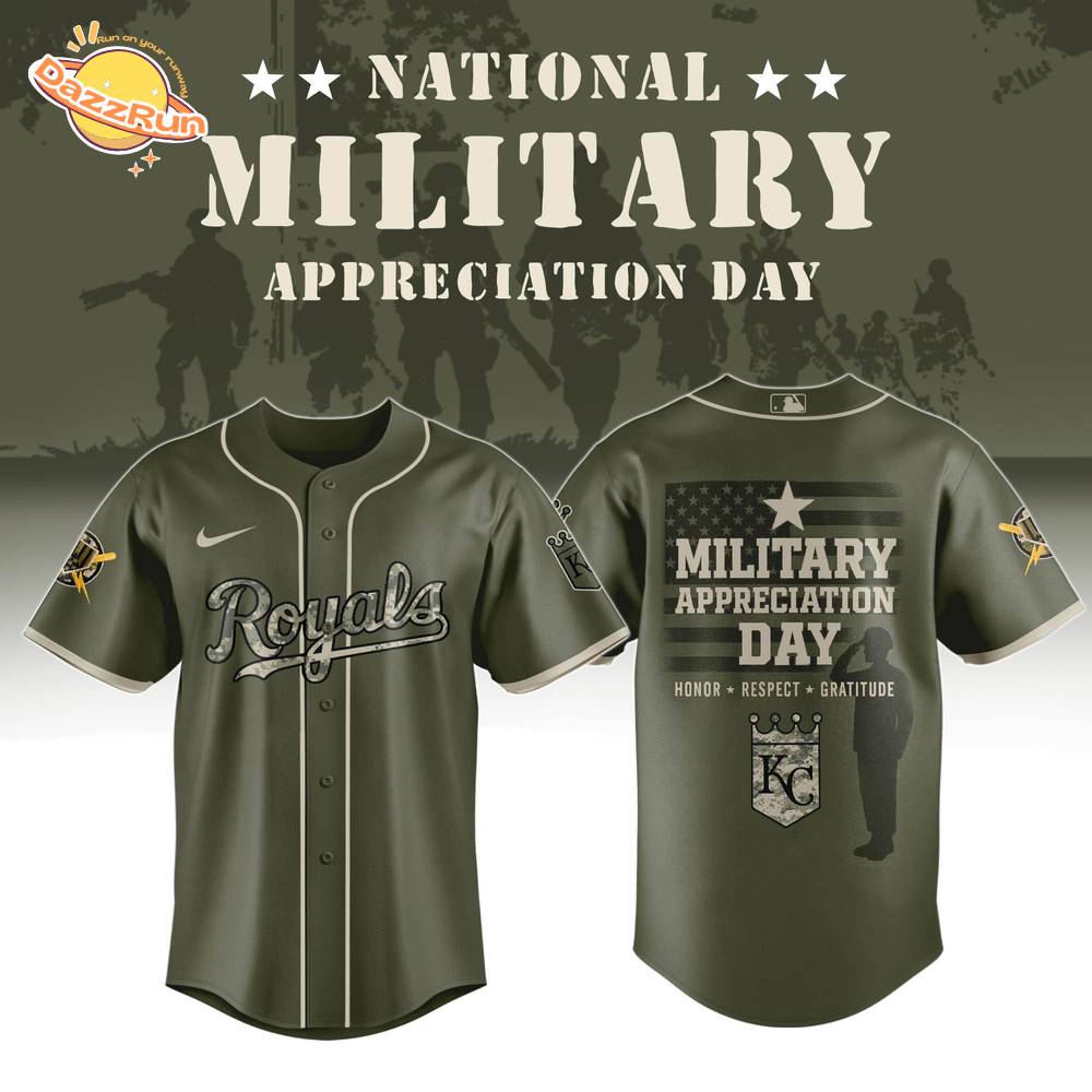Kansas City Royals MLB x Military Appreciation Day Jersey Editions Limited 2025 Kansas City Royals MLB x Military Appreciation Day Jersey Editions Limited 2025