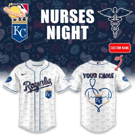 Kansas City Royals NURSES Baseball Jersey Combo Custom